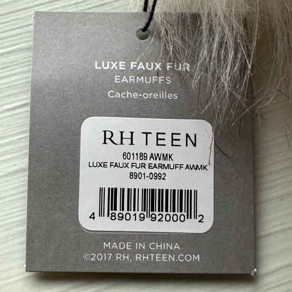 Restoration Hardware (RH) Teen Fuzzy Ear Muffs - Picture 2 of 4